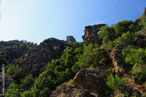 Mountains and rocks in Corsica