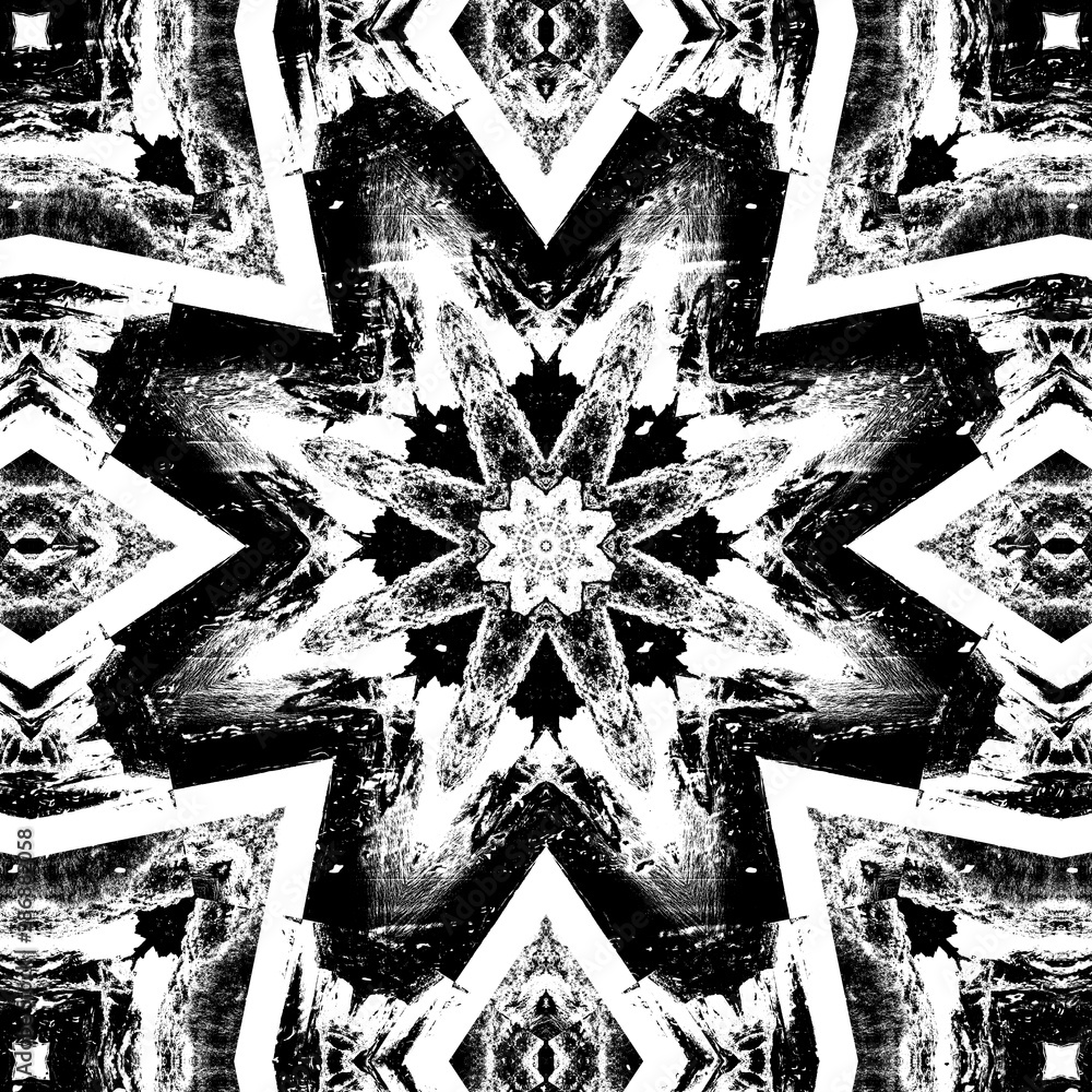 Naklejka premium Geometric and abstract background texture design, futuristic background pattern, colorful kaleidoscope background and islamic ottoman art