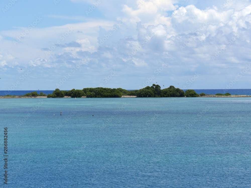 Scenic view of an island in the Dry Tortugas near Fort Jefferson