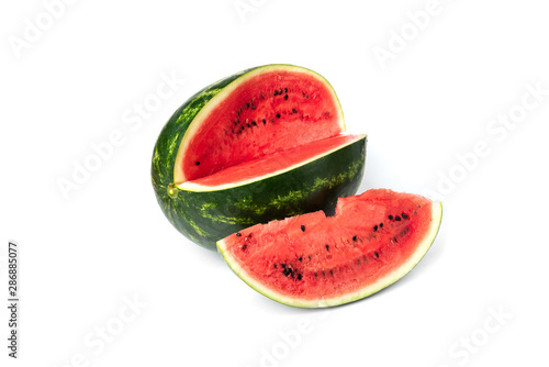 Watermelon isolated on white background.