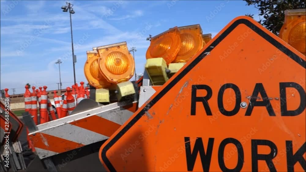 traffic construction signs and safety equipment