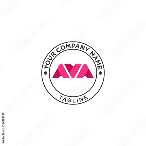 simple typography ava love vector logo photo
