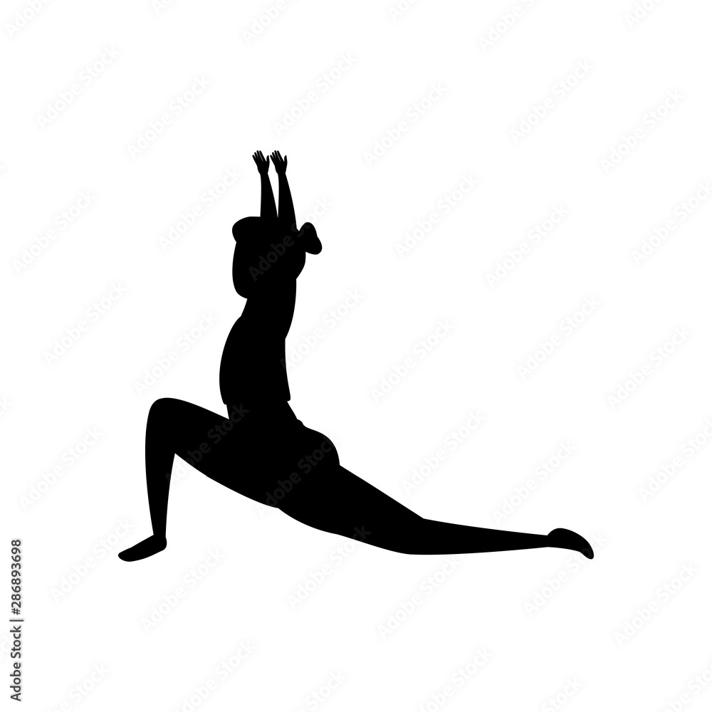 silhouette of woman practicing pilates position silhouette of woman practicing pilates position