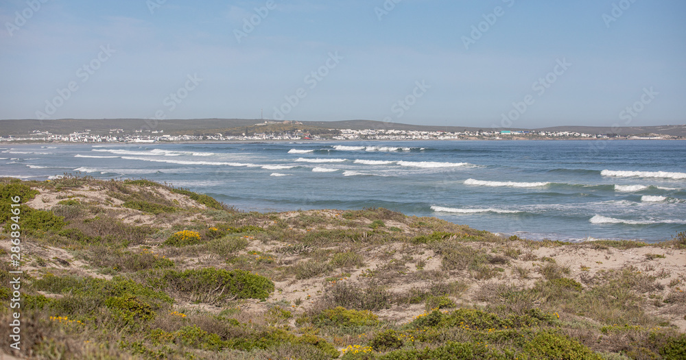 walk on the sunny beach, near Paternoster, Western Cape