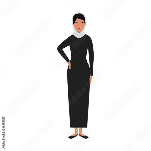 islamic woman with traditional burka