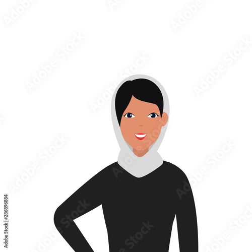 islamic woman with traditional burka