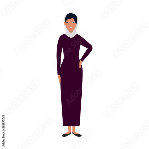 islamic woman with traditional burka