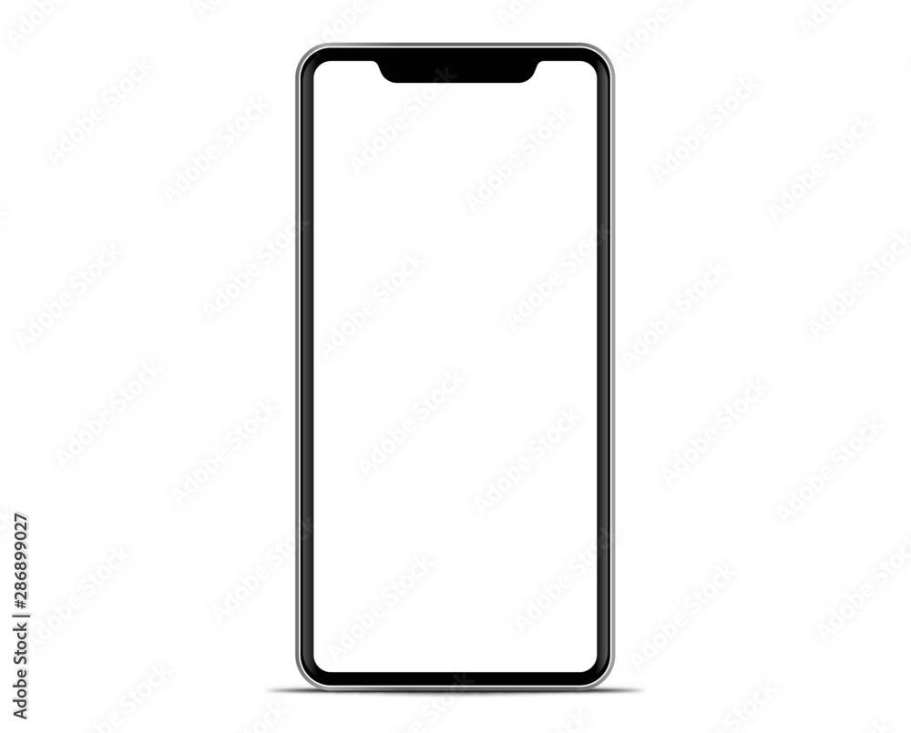 smartphone The shape of a modern mobile phone Designed to have a thin edge. smartphone The shape of a modern mobile phone Designed to have a thin edge.