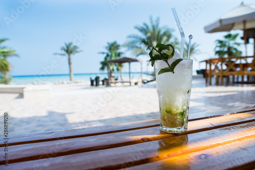 Mojito cocktail at Soma bay, Hurghada, Egypt photo