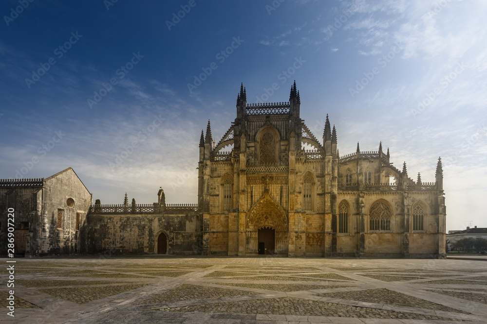Capelas Imperfeitas of the Batalha Monastery, Ancient Dominican monastery, Portugal,  Gothic art. UNESCO World Heritage site