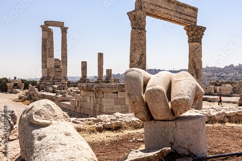 Fotografía Temple of Hercules in Amman Citadel, inside the Ummayad Palace