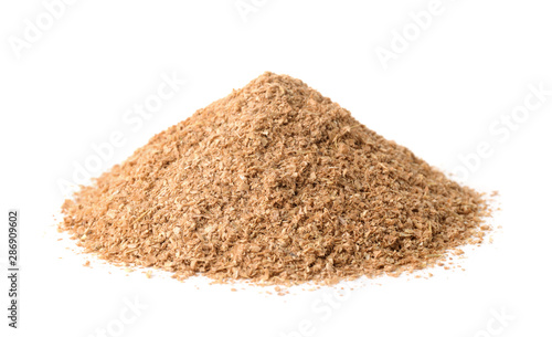 Pile of wheat bran