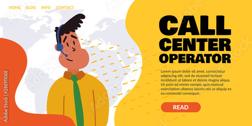 Informational flyer written virtual call center.