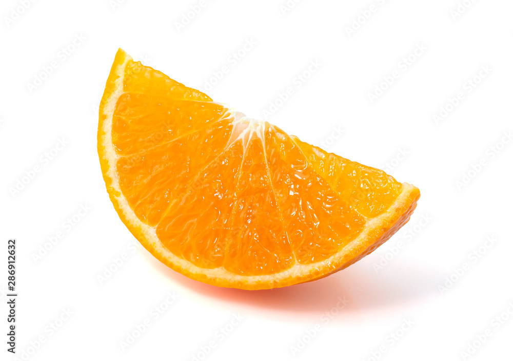 Cut orange isolated on white background, Orange fruit with clipping path Cut orange isolated on white background, Orange fruit with clipping path