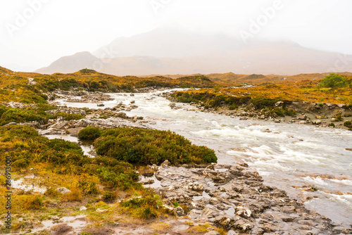 Scenic River in the Mountains