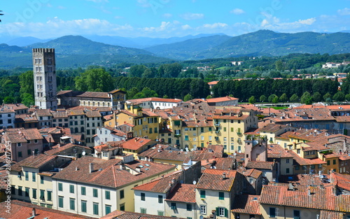 Vue Panoramique Lucques Italie