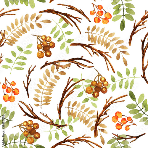 watercolor Christmas pattern