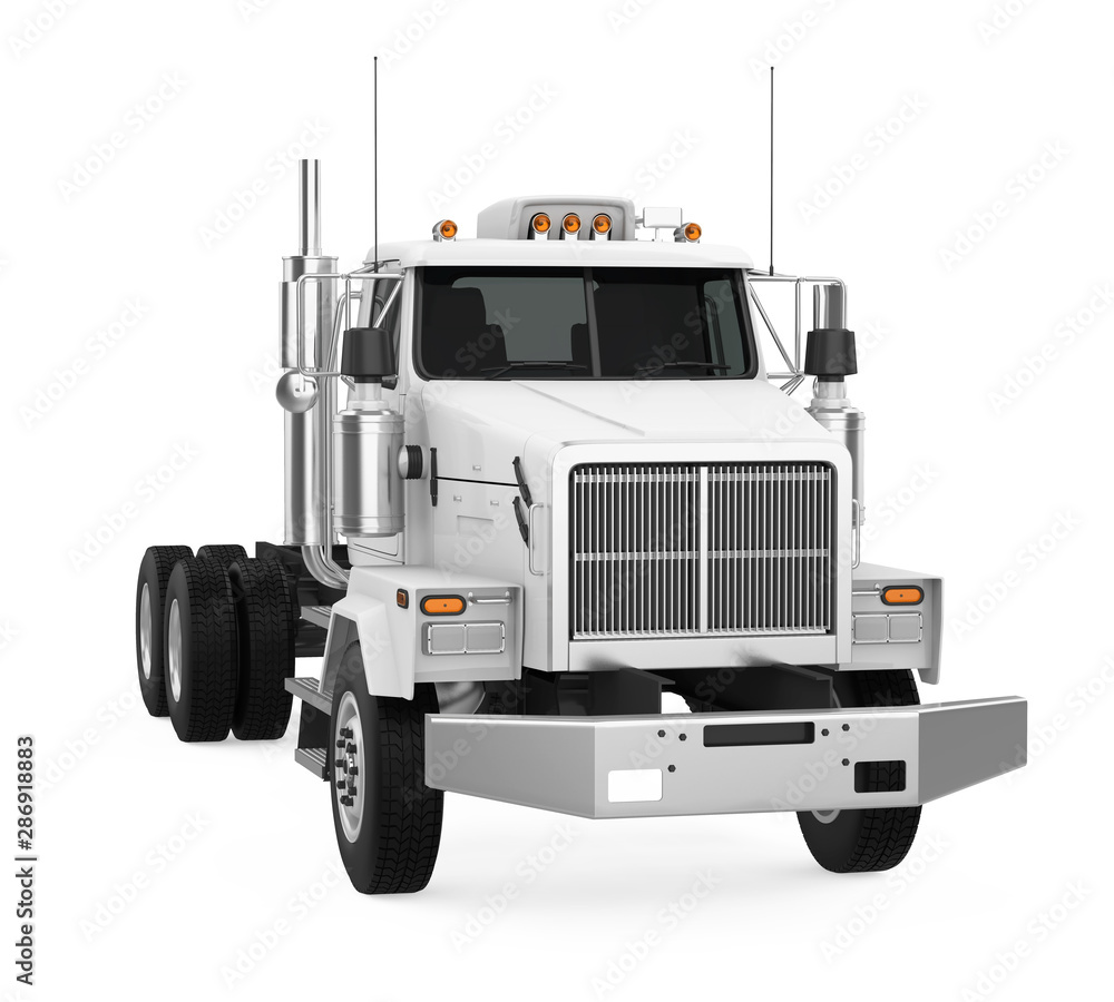Semi-trailer Truck Isolated Semi-trailer Truck Isolated