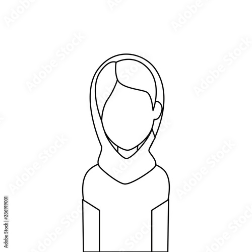 islamic woman with traditional burka