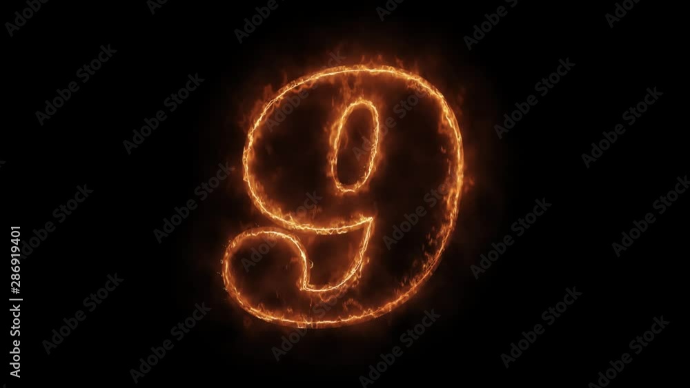 Number 9 Word Hot Animated Burning Realistic Fire Flame and Smoke Seamlessly loop Animation on Isolated Black Background. Fire Word, Fire Text, Flame word, Flame Text, Burning Word, Burning Text. Number 9 Word Hot Animated Burning Realistic Fire Flame and Smoke Seamlessly loop Animation on Isolated Black Background. Fire Word, Fire Text, Flame word, Flame Text, Burning Word, Burning Text.