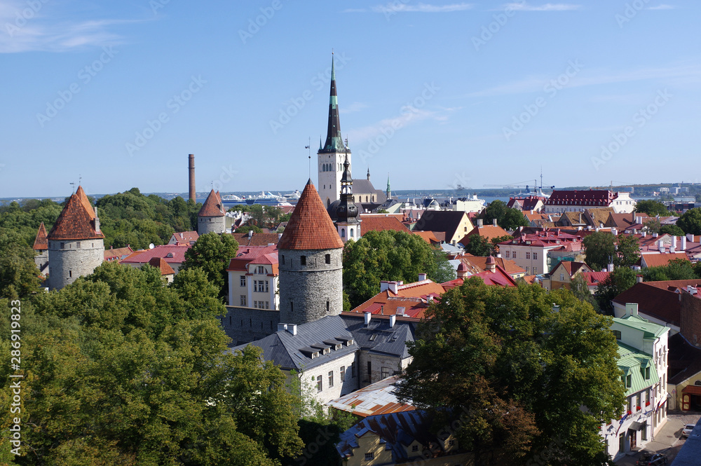 vue sur la ville de Tallinn, Estonie