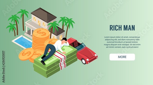 Rich Man Horizontal Banner