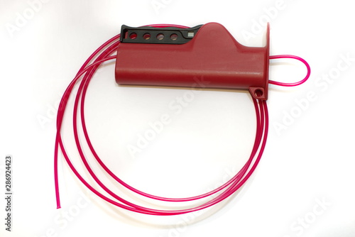 Hasp for preventing unintended switching on