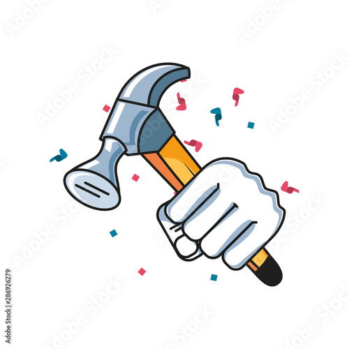 hammer tool with hand fist power