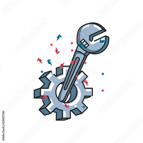 wrench key tool with gear pinion