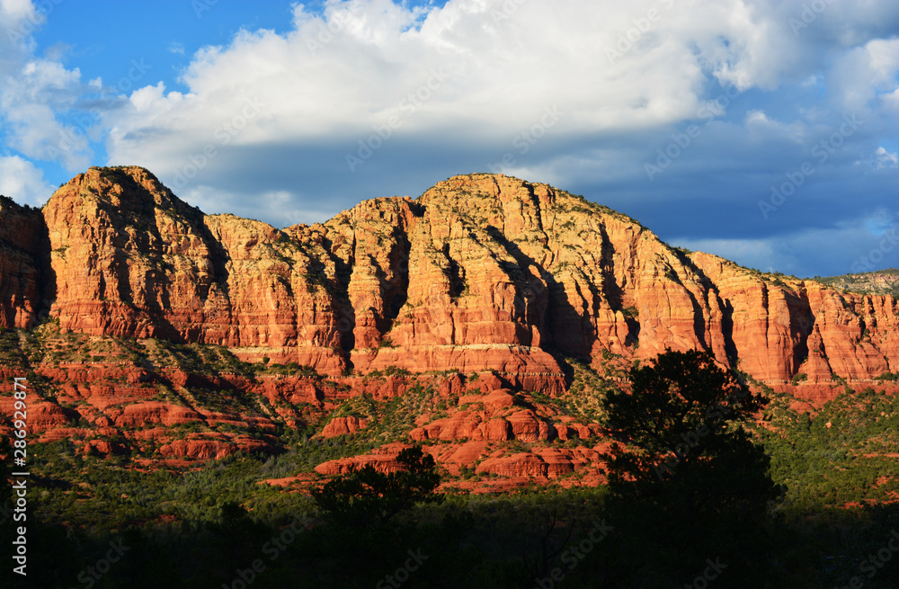 Red Sandstone Hills and Formations of Sedona Arizona