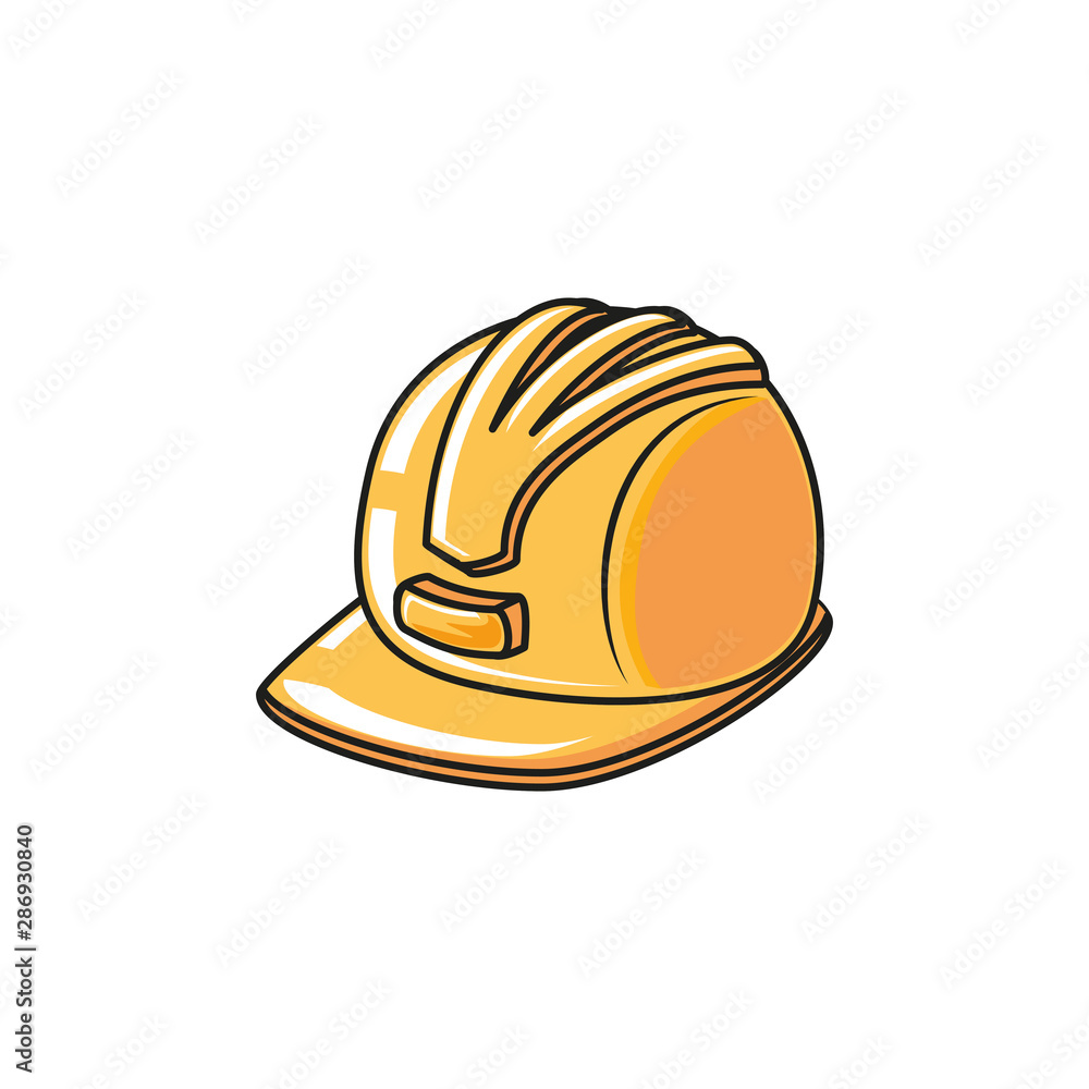helmet secure protection isolated icon helmet secure protection isolated icon