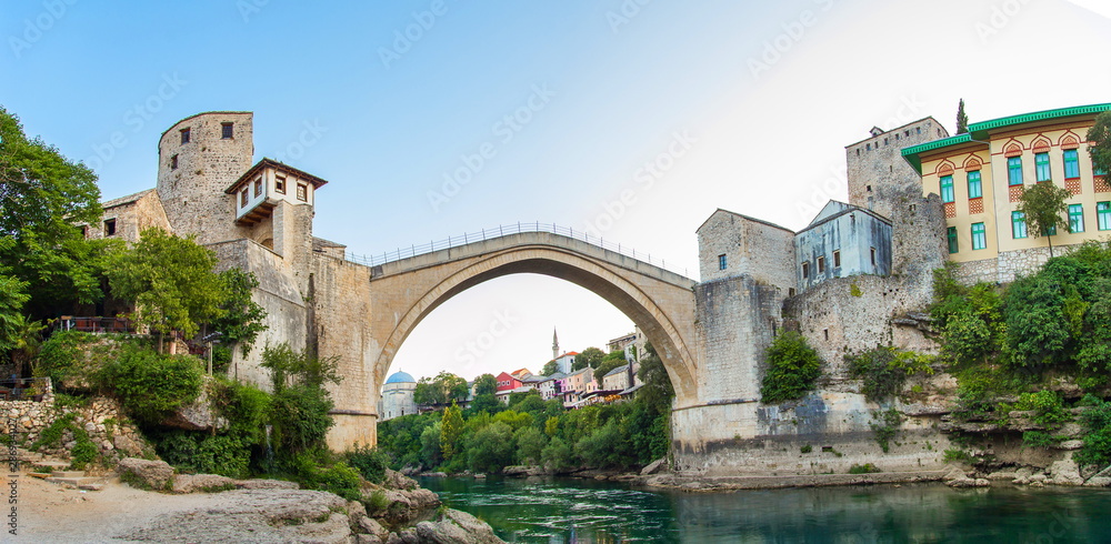 old bridge in Mostar in Bosnia and Gerzegovina