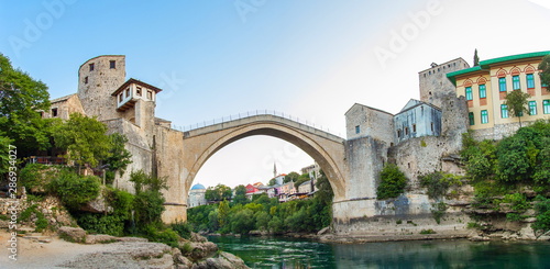 old bridge in Mostar in Bosnia and Gerzegovina