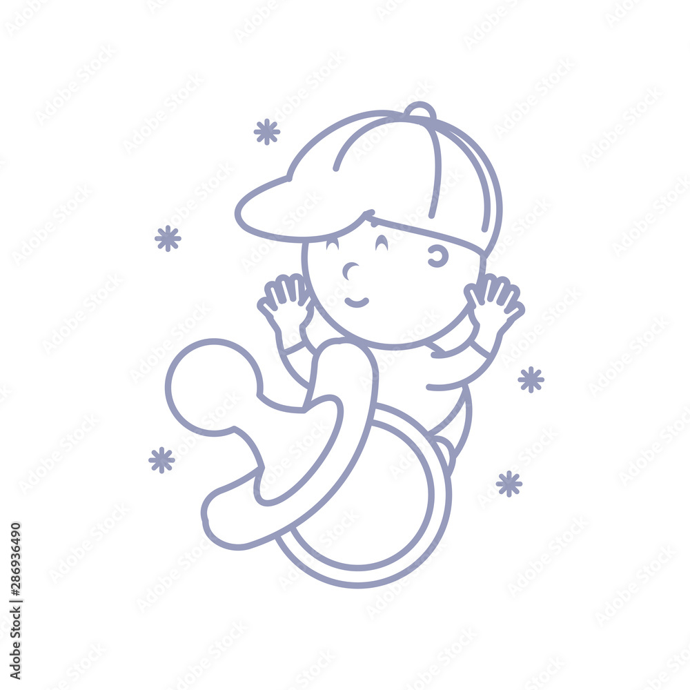 cute baby boy with pacifier cute baby boy with pacifier
