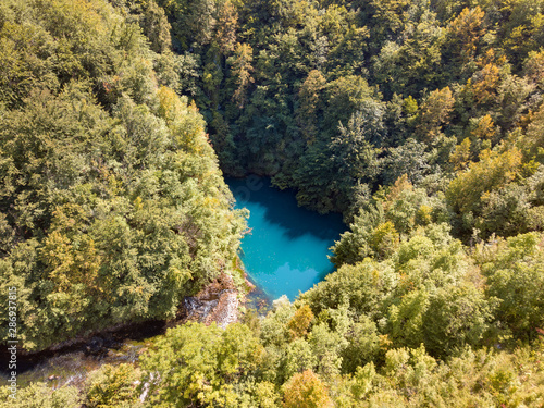 Spring of Slunjčica ( Slunjcica , Slušnica) is positioned close to Slunj, Croatia. It is one of the deepest karst springs.