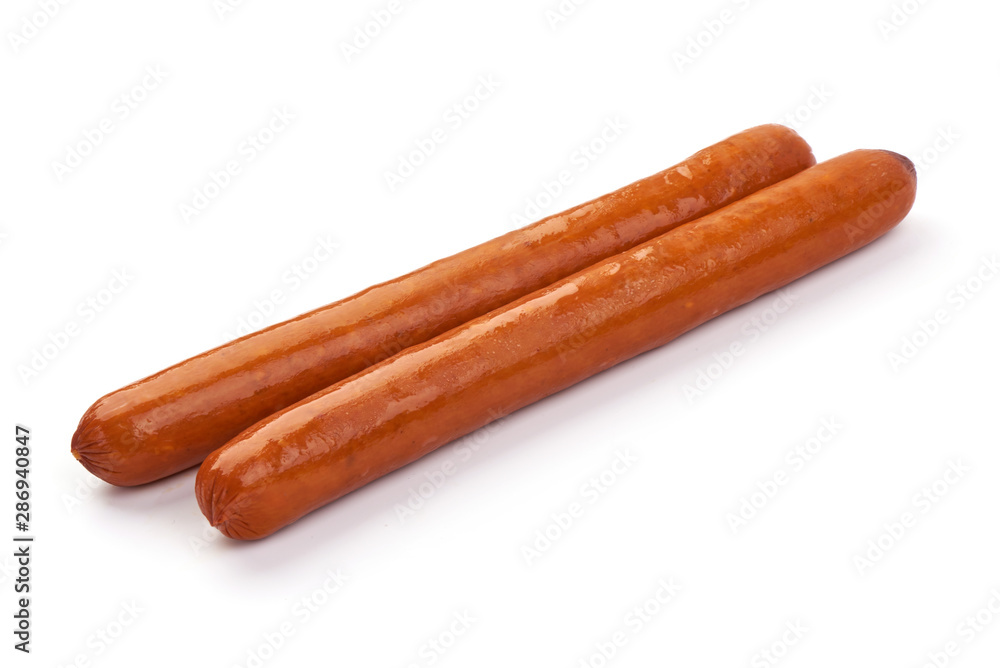 Dutch grill sausages, isolated on white background Dutch grill sausages, isolated on white background