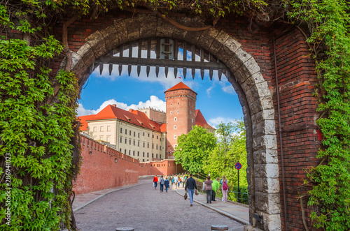 Beautiful Wawel castle in Krakow Poland. photo