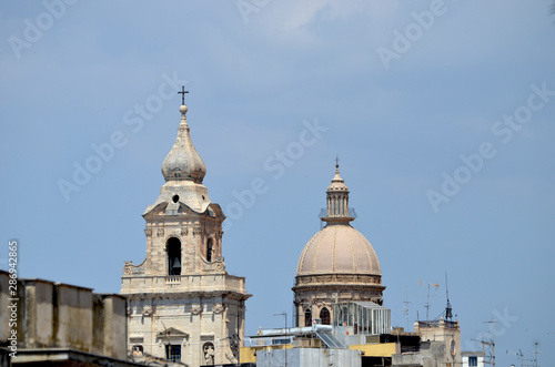 Panoramic urban landscape of Sicily,Comiso. Photo