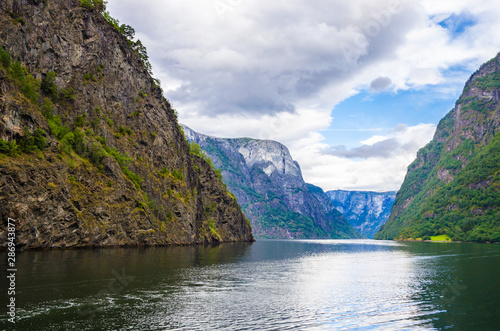Panoramic view of Sognefjord, one of the most beautiful fjords in Norway
