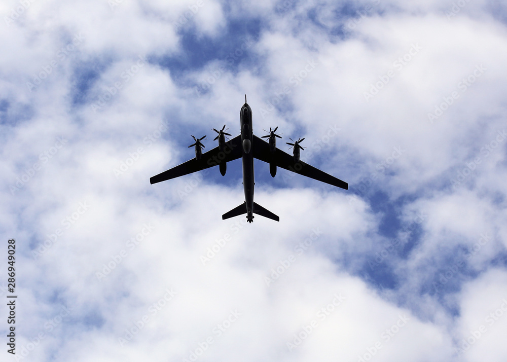 Military aircraft in flight Military aircraft in flight