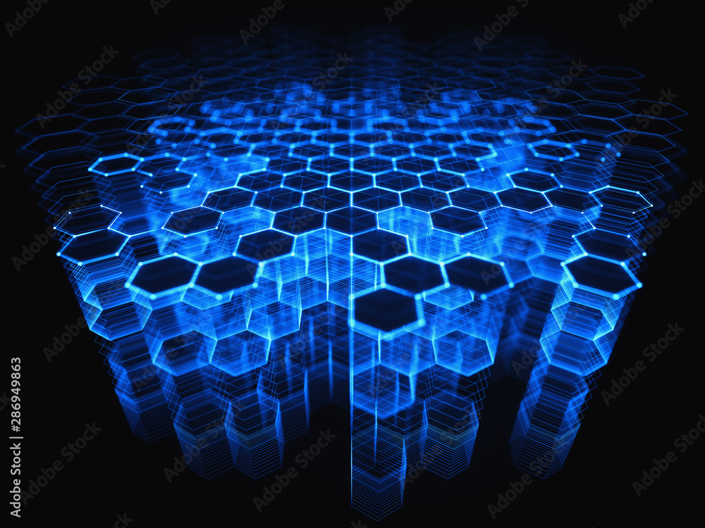 Obraz premium Abstract Colored Background Technology Connection