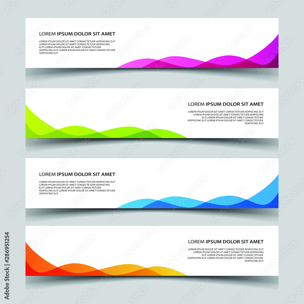 Fototapeta premium Vector Abstract banner web template