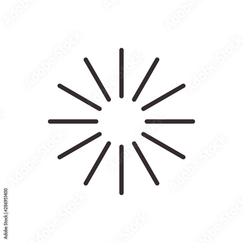 Vector sunbrust symbol abst...