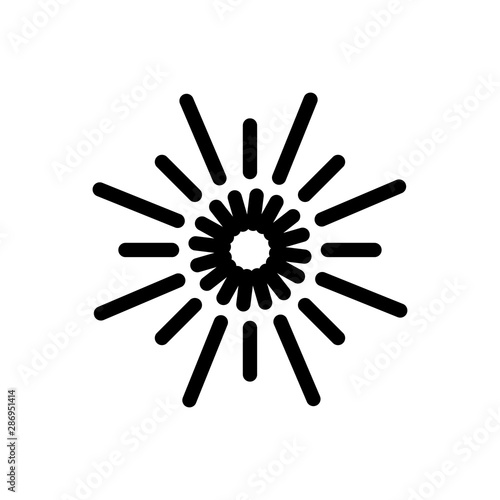 Light icon symbol with sunb...