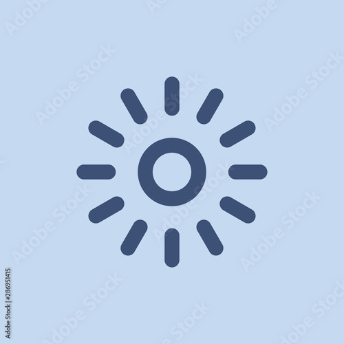 light icon symbol with sunb...