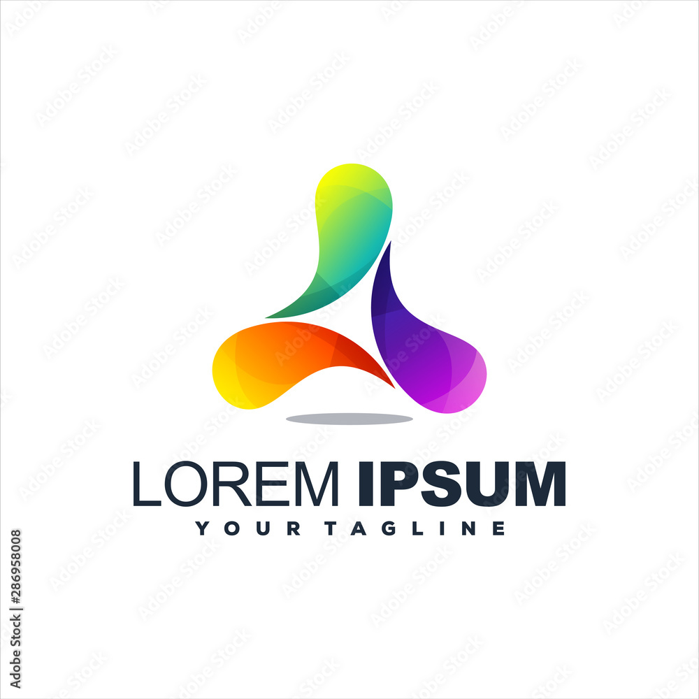 awesome gradient abstract logo design awesome gradient abstract logo design