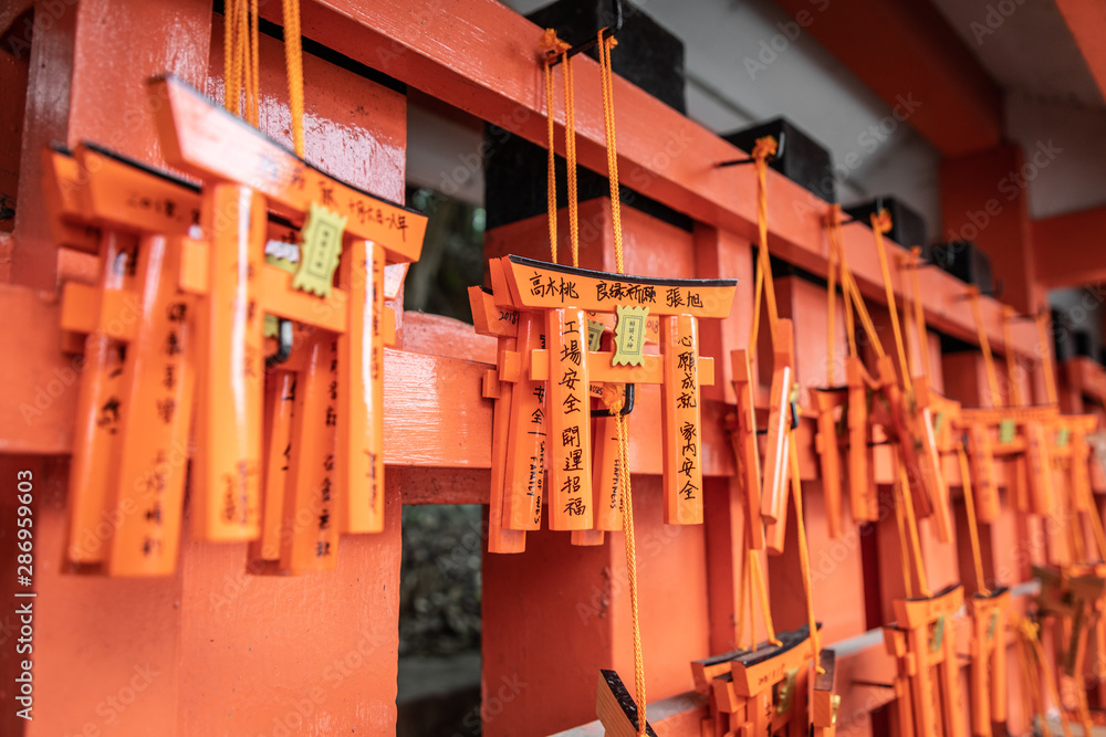 Torii Gates in Kyoto Japan
