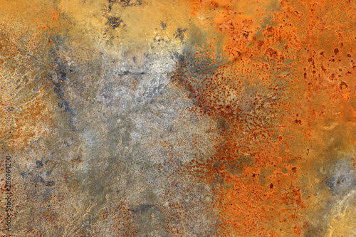 grunge rust metal panel texture for abstract background