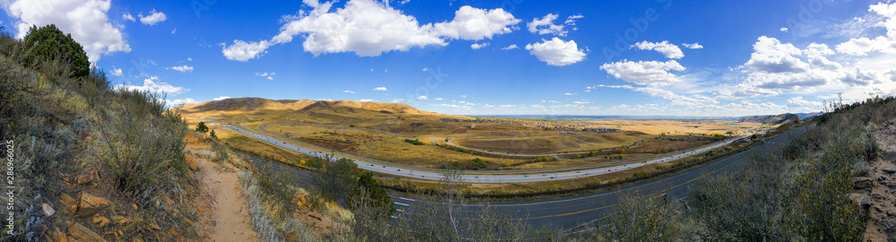 Road Below the Mountain Pano