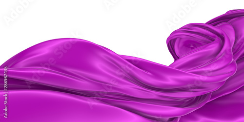 Abstract background of colored wavy silk or satin.